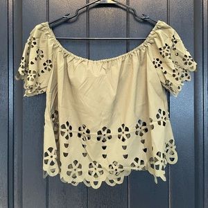 Off-Shoulder Crop Top